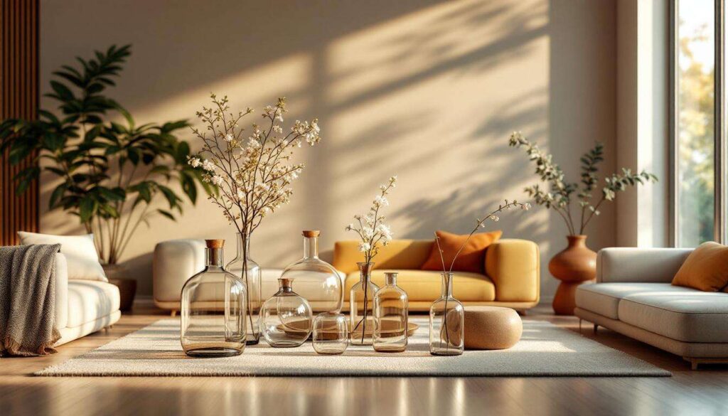 Glazen vazen niet alleen voor bloemen: de creatieve ideeën die je woonkamer transformeren