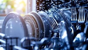 Eén eetlepel zout in de vaatwasser en alles glanst weer als nieuw: zo werkt het