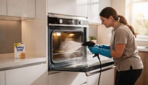 Stoomreinigen met baking soda: zo maak je een aangekoekte oven schoon in 20 minuten